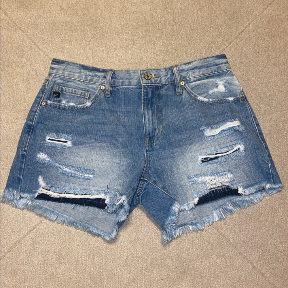 Kancan light denim wash jeans with covered rips!